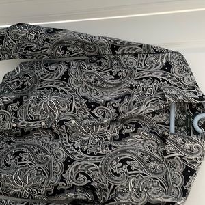 Non iron Ralph Lauren cotton paisley print shirt size small.